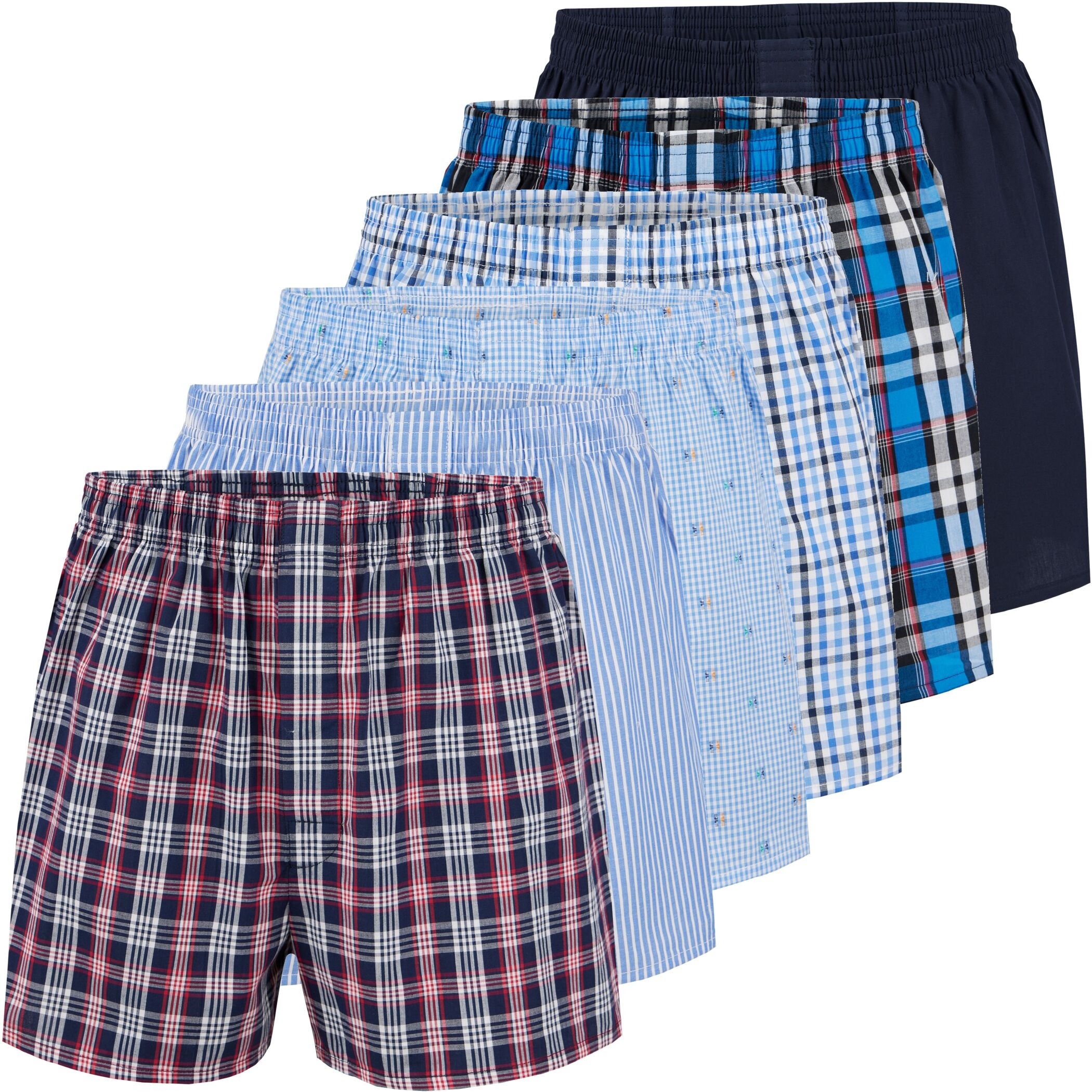 City Life Boxershorts mehrfarbig 6er Pack Nr 7